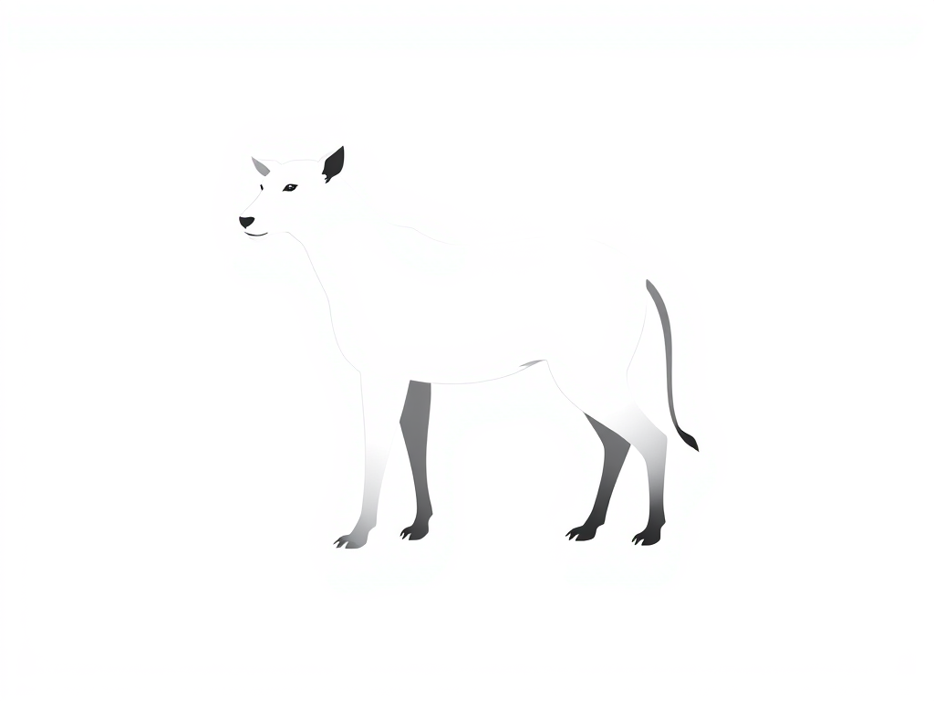 wide animal face outline